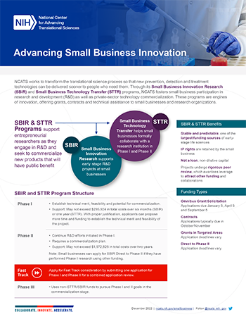 The first page of a fact sheet about rare diseases with a banner image at the top followed by text.